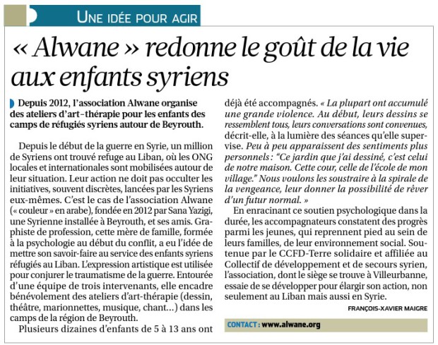 article La Croix 27-05-2014