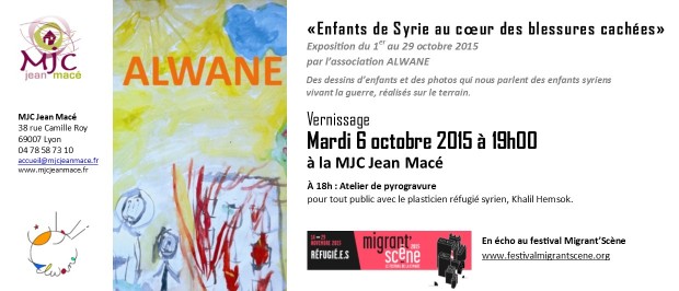 Invitation vernissage ALWANE - dessins enfants syriens (002)