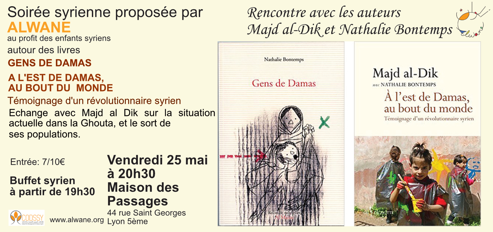 Rencontre avec les auteurs Majd al Dik et Nathalie Bontemps