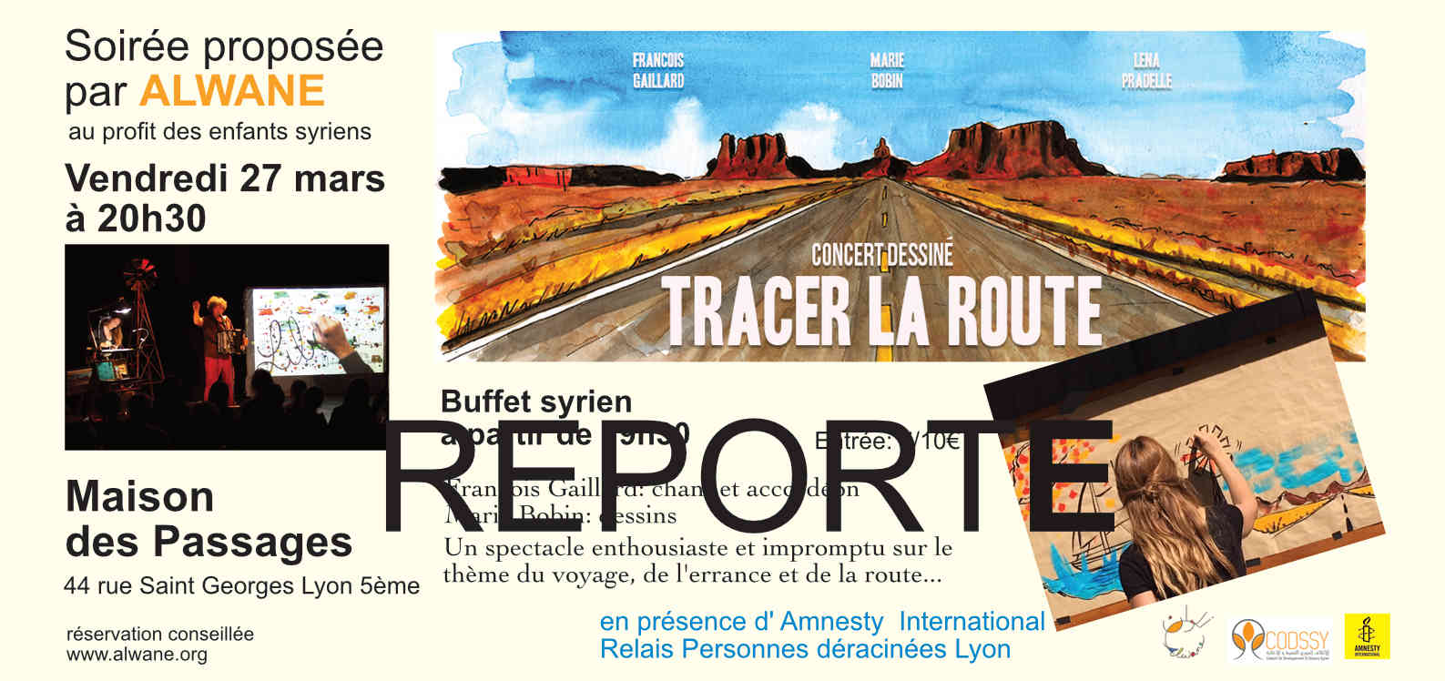 Tracer la route, concert dessiné