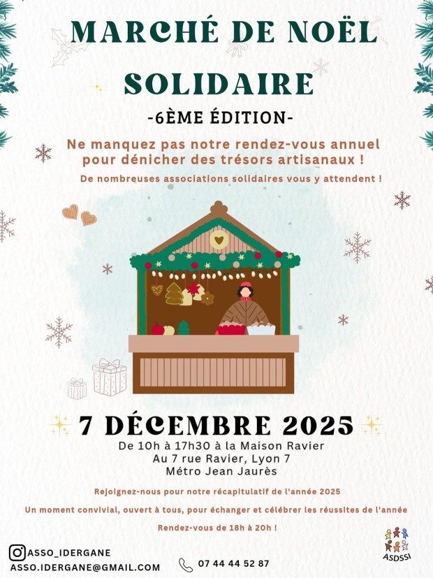 Affiche marché de Noel ASDSSI