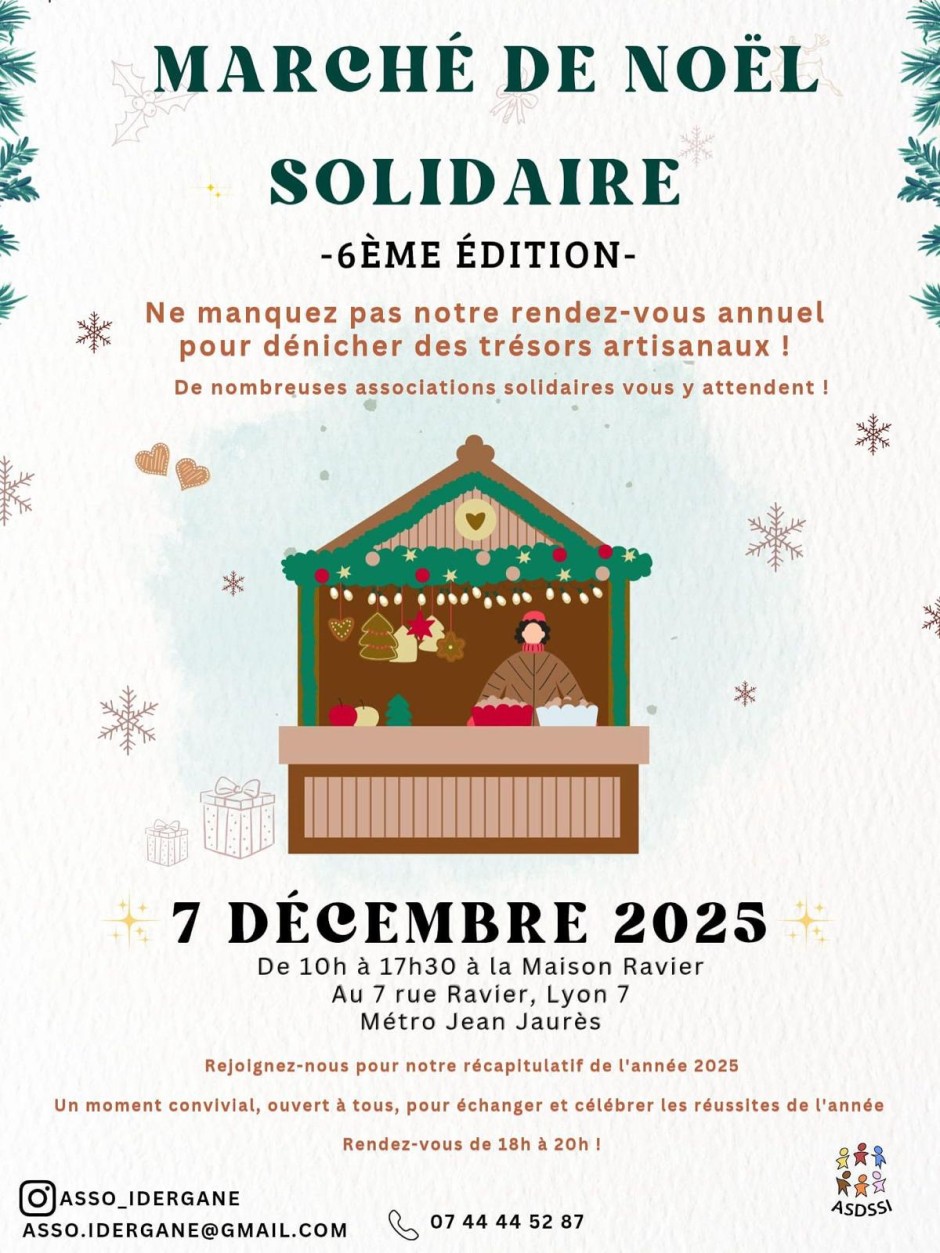 Affiche marché de Noel ASDSSI
